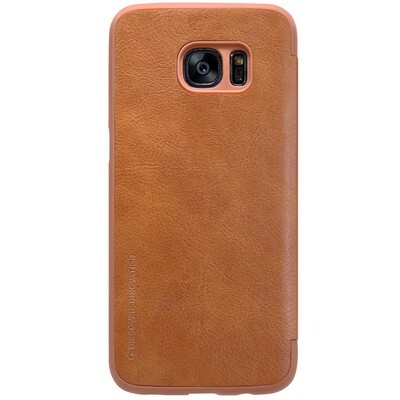 Кожаный чехол Nillkin Qin Leather Case Brown для Samsung G935F Galaxy S7 Edge(2)