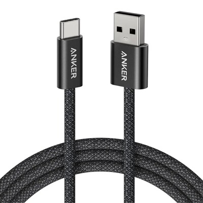 Кабель Anker Zolo USB-A to USB-C A8052 1,8 м 100W черный(1)
