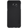Пластиковый чехол с пленкой Nillkin Super Frosted Shield Black для Samsung Galaxy S6 Edge Plus(#1)