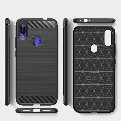 Защитный чехол UniCase Carbon черный для Xiaomi Redmi Note 7(6)