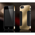 Металлический чехол накладка More Para Duo Metal Black/Gold для Apple iPhone 5/5s/SE(#1)