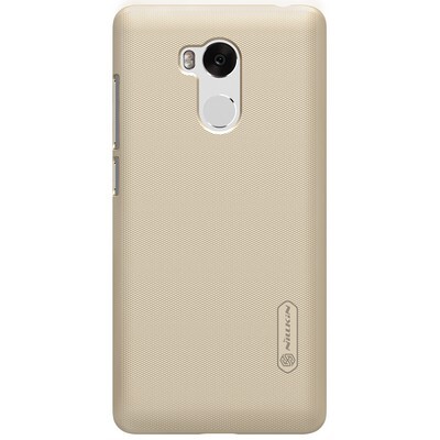 Пластиковый чехол с пленкой Nillkin Super Frosted Shield Gold для Xiaomi RedMi 4 Pro(1)