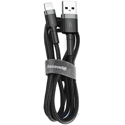 Кабель Baseus Cafule (CALKLF-BG1) USB/Lightning 1m (Grey/Black)(2)