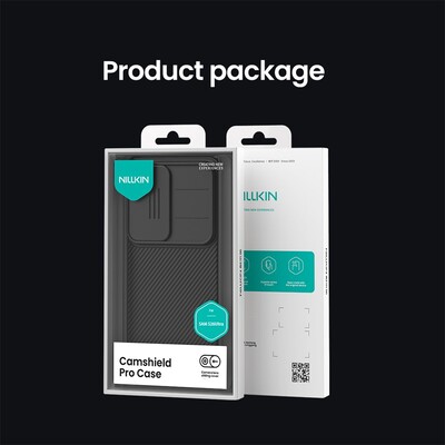 Чехол-накладка с защитой камеры Nillkin CamShield Pro черная для Samsung Galaxy S26 Ultra(10)