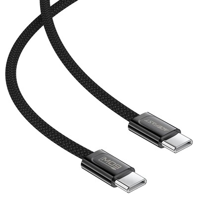 Зарядный кабель Acefast C34-03 USB-C to USB-C 60W 1.2m черный(2)