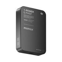 Портативное зарядное устройство MOMAX 1-Power Q.Pass 2 (10000mAh) Magnetic Battery Pack Qi 2.2 25W (IP168) чёрный
