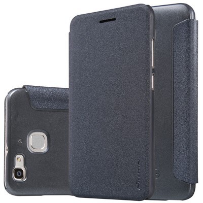 Полиуретановый чехол Nillkin Sparkle Leather Case Black для Huawei GR3/ Enjoy 5S(3)