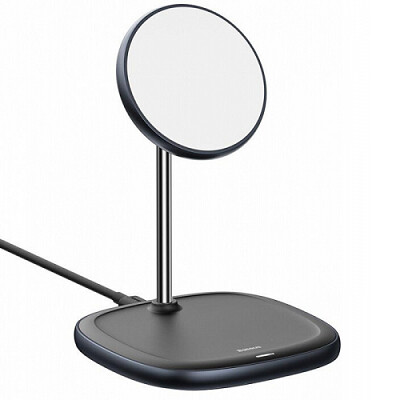 Беспроводное зарядное устройство Baseus Swan Magnetic Desktop Bracket Wireless Charger (WXSW-01) - черное(1)