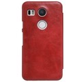 Кожаный чехол Nillkin Qin Leather Case Red для LG Nexus 5X(#2)