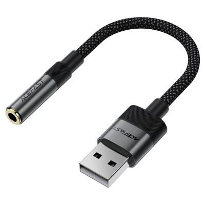 Аудио-конвертер (адаптер) Acefast J13 USB-A to 3.5mm female(1)