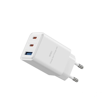 Зарядное устройство WiWU Cube 67W 2C+A GaN Fast Charger Wi-G026(3)