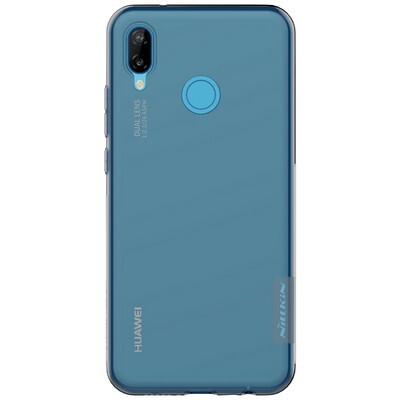Силиконовый чехол Nillkin Nature TPU Case Серый для Huawei P20 Lite(1)