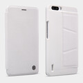 Полиуретановый чехол Nillkin Ming Series White для Huawei Honor 6 Plus(#1)