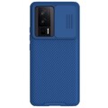 Чехол-накладка Nillkin CamShield Pro Синяя для Xiaomi Poco F5 Pro(#1)