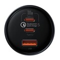 Автомобильное зарядное устройство Baseus 160W Qualcomm® Quick Charge™ 5 Technology 2 USB-C+USB-A с кабелем Type-C 100W (TZCCZM-0G)(#2)