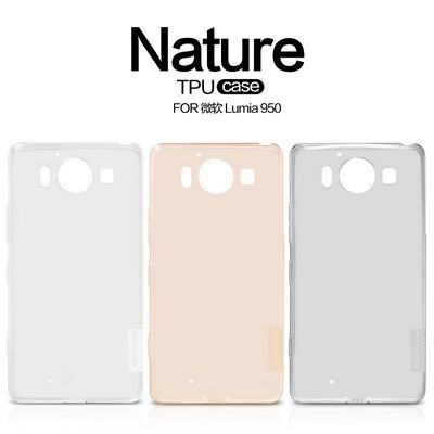 Силиконовый чехол Nillkin Nature TPU Case White для Microsoft Lumia 950(4)