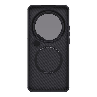 Чехол накладка с пластиной Magsafe и защитой камеры Nillkin CarboProp Magnetic Case черный для Xiaomi 15 Ultra(3)