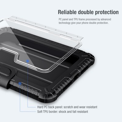 Защитный чехол Nillkin Bumper Leather Case Pro Черный для Apple iPad Mini 6 (2021)(8)