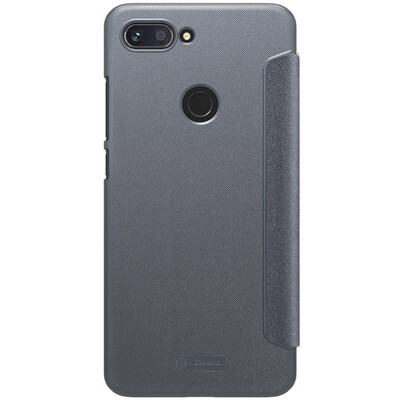 Полиуретановый чехол книга Nillkin Sparkle Leather Case Черный для Xiaomi Mi8 Lite(2)