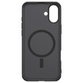 Пластиковый чехол с пластиной Magsafe Nillkin Super Frosted Shield Pro Magnetic Case Черный для Apple iPhone 16(#3)