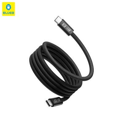 Магнитный кабель для зарядки Blueo Self-Coiling Magnetic Braided Fast Charging Cable 60W, 1.2м(2)