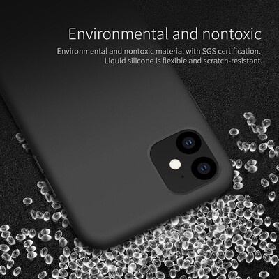 Силиконовый чехол-накладка Nillkin Flex PURE черный для Apple iPhone 11 Pro(3)