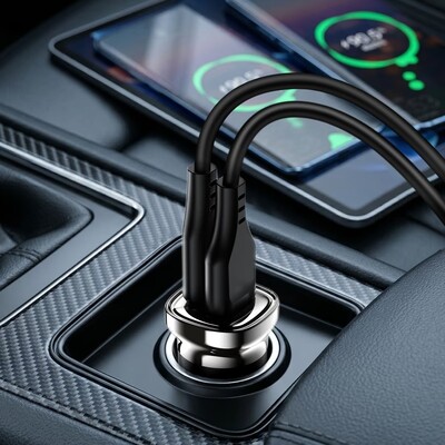 Автомобильное зарядное устройство Acefast B19 30W (1xUSB-C + 1xUSB-A)(4)