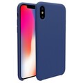Чехол бампер Nillkin Flex Pure Case Синий для Apple iPhone Xs(#2)