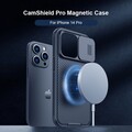 Чехол-накладка с пластиной Magsafe Nillkin CamShield Pro Magnetic Синяя для Apple iPhone 14 Pro(#10)