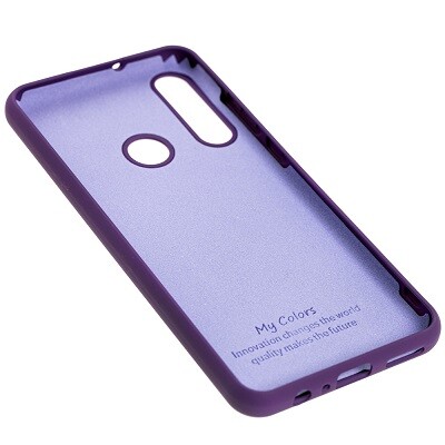 Силиконовый чехол Silicone Case фиолетовый для Huawei Y6p(2)