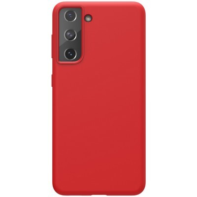 Силиконовый чехол-накладка Nillkin Flex Pure Case Красный для Samsung Galaxy S21(1)