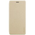Полиуретановый чехол книга Nillkin Sparkle Leather Case Gold для Meizu Pro 7 Plus(#1)
