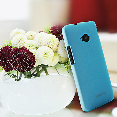 Пластиковый чехол Baseus Plastic Hard Back Case Blue для HTC One M7(3)
