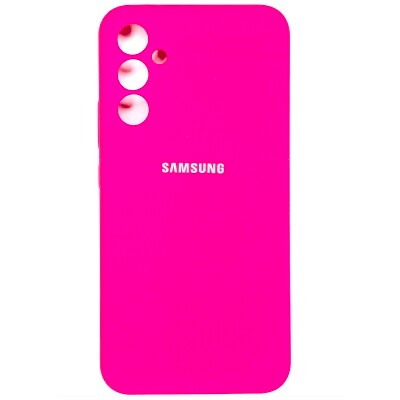 Силиконовый чехол Silicone Case ярко-розовый для Samsung Galaxy A24(1)
