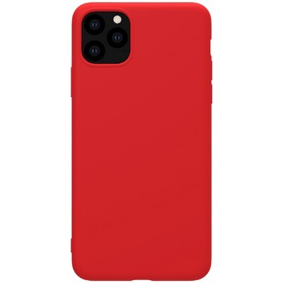 Силиконовый бампер Nillkin Rubber-wrapped Protective Case Красный для Apple iPhone 11 Pro Max(1)