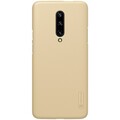 Пластиковый чехол с подставкой Nillkin Super Frosted Shield Золотой для OnePlus 7 Pro(#1)