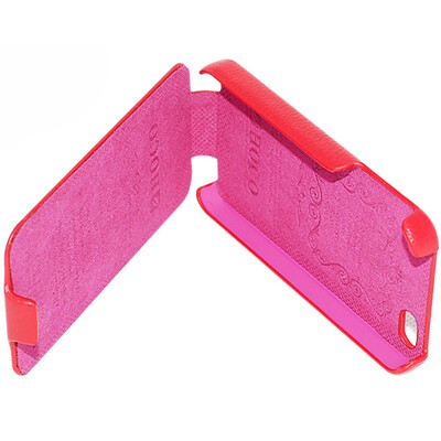 Кожаный чехол книга HOCO Leather Case Earl Fashion Red для Apple iPhone 4/4S(2)