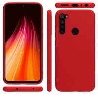 Силиконовый чехол Silicone Case красный для Xiaomi Redmi Note 8/ Redmi Note 8 2021