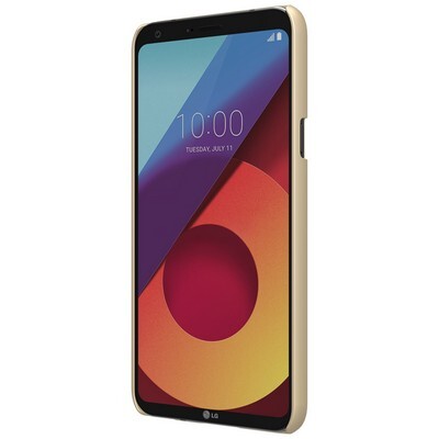 Пластиковый чехол с пленкой Nillkin Super Frosted Shield Gold для LG Q6(2)