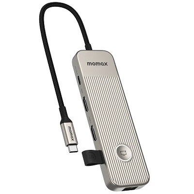 Type-C Хаб адаптер MOMAX ONELINK 9 in 1 multi-function USB-C hub (DH19LE)(1)