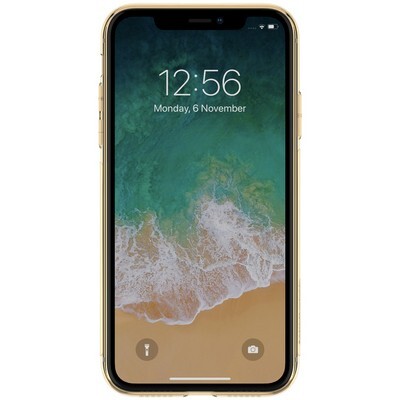 Силиконовый чехол Nillkin Nature TPU Case Золотой для Apple iPhone XR(2)