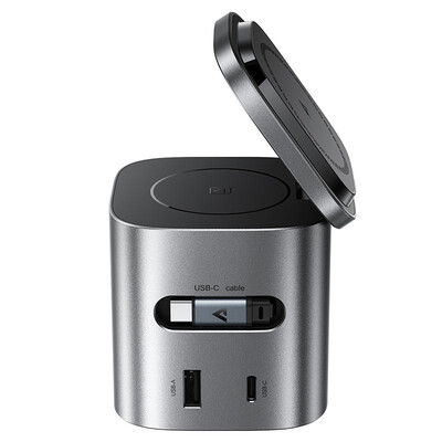 Беспроводная станция Acefast Z9 6-in-1 80W GaN desktop wireless charging station(2)