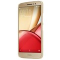 Пластиковый чехол с пленкой Nillkin Super Frosted Shield Gold для Motorola Moto M (XT1662)(#2)