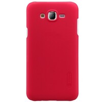 Пластиковый чехол с пленкой Nillkin Super Frosted Shield Red для Samsung Galaxy J5