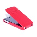 Кожаный чехол книга HOCO Leather Case Earl Fashion Red для Apple iPhone 4/4S(#3)