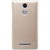 Пластиковый чехол с пленкой Nillkin Super Frosted Shield Gold для Xiaomi Redmi Note 3/Redmi Note 3 Pro