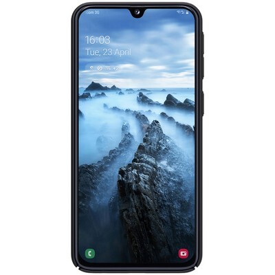 Пластиковый чехол с подставкой Nillkin Super Frosted Shield Черный для Samsung Galaxy A40(2)