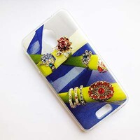 Силиконовый чехол со стразами Fashion Case Black №1 для Lenovo S660