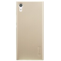 Пластиковый чехол с пленкой Nillkin Super Frosted Shield Gold для Sony Xperia XA1