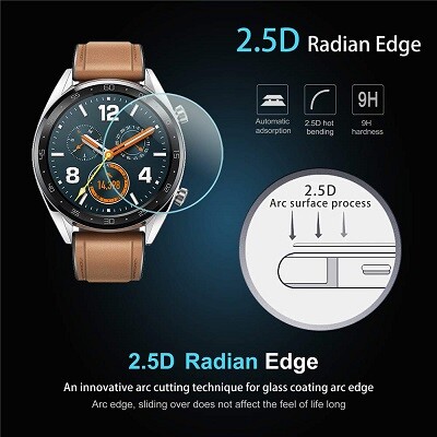Защитное стекло Tempered Glass Film 0.3mm для Huawei Watch GT(2)